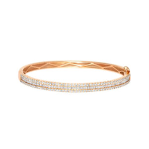 Double Row Diamond Bangle