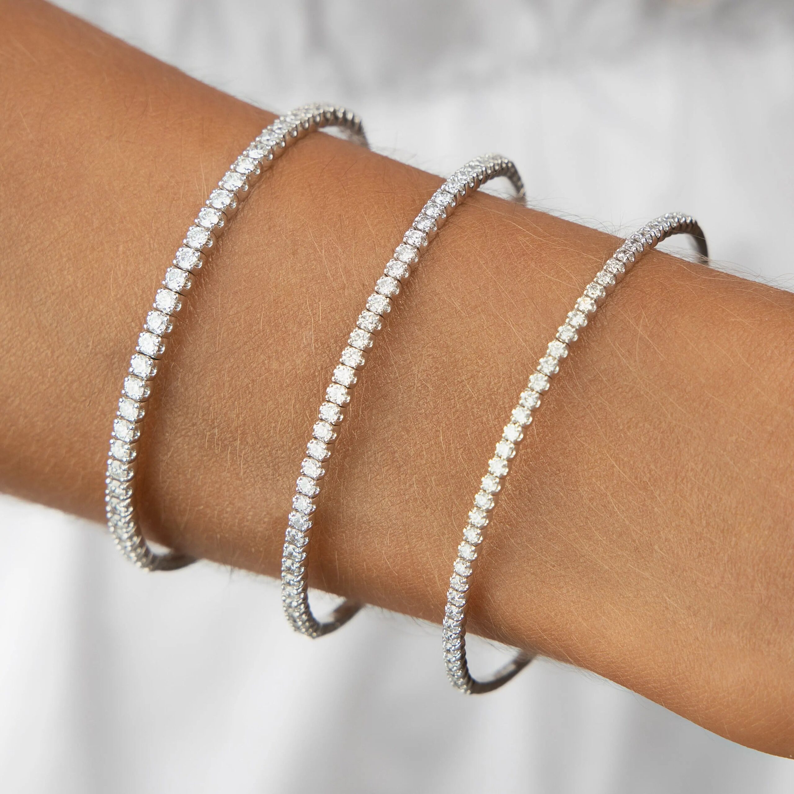 Half Eternity Flexible Diamond Bangle - 3.0 carats - Image 5