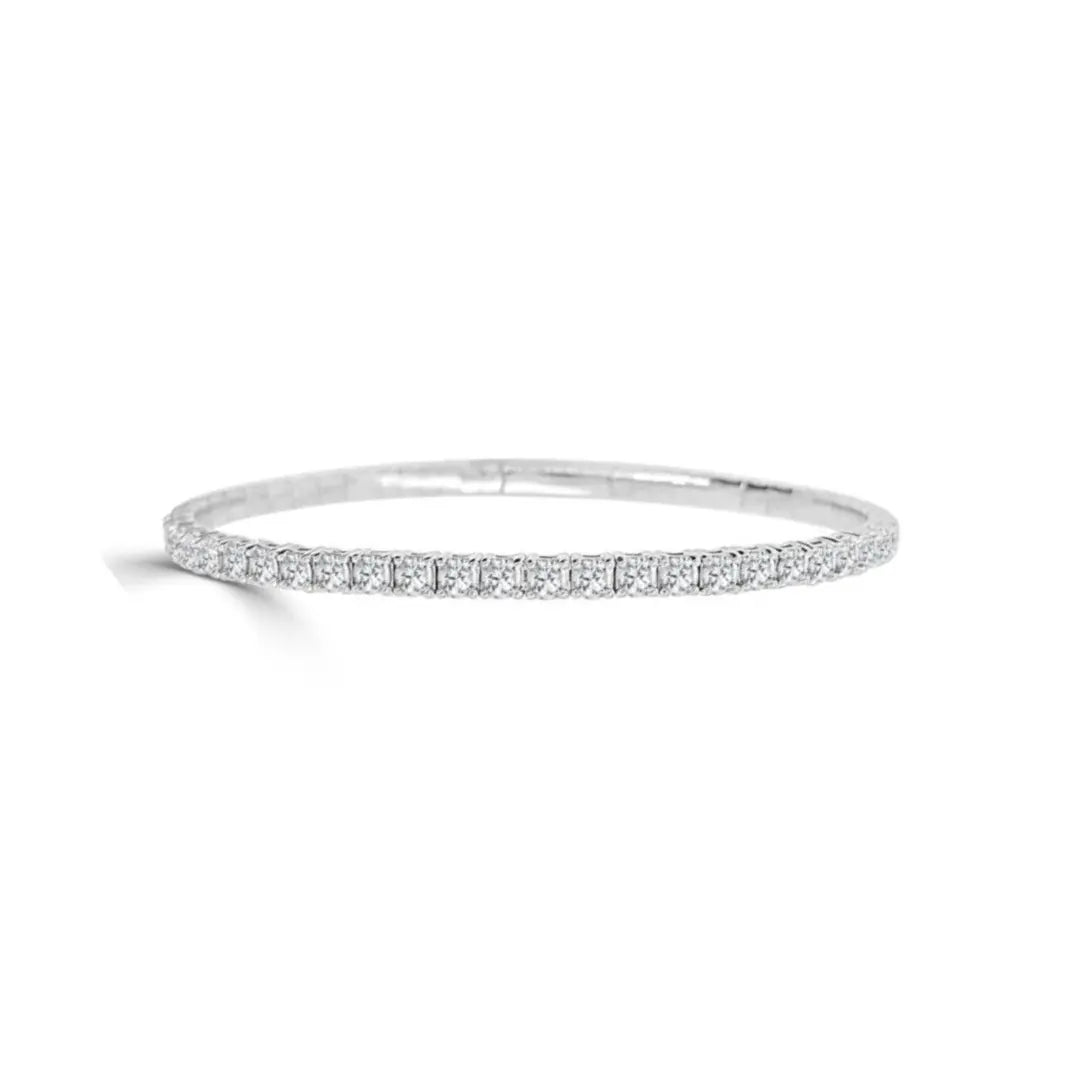 Half Eternity Flexible Diamond Bangle - 3.0 carats - Image 3