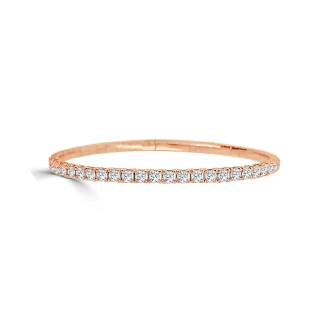 Half Eternity Flexible Diamond Bangle - 3.0 carats - Image 2
