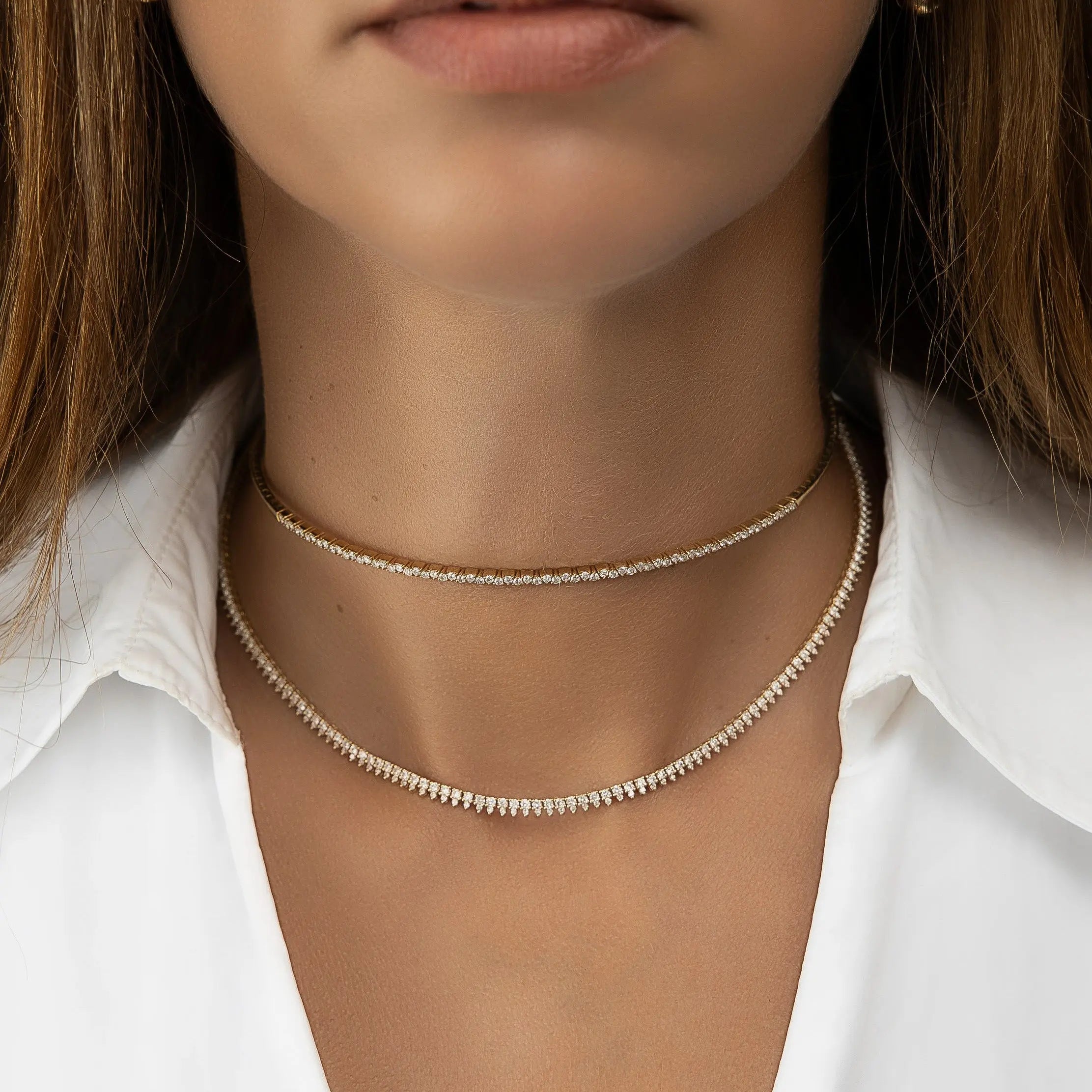 Lorena Diamond Tennis Necklace - Image 5